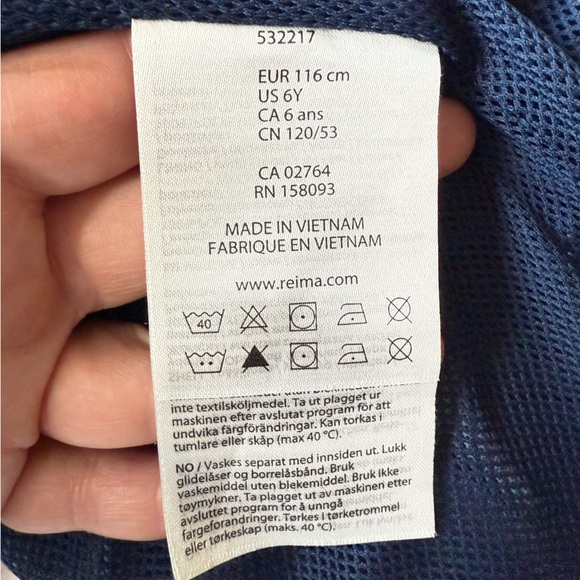 NEW Reimatec boys pants Kierto Navy size 116 (6y) mid-season waterproof - Picture 11 of 14